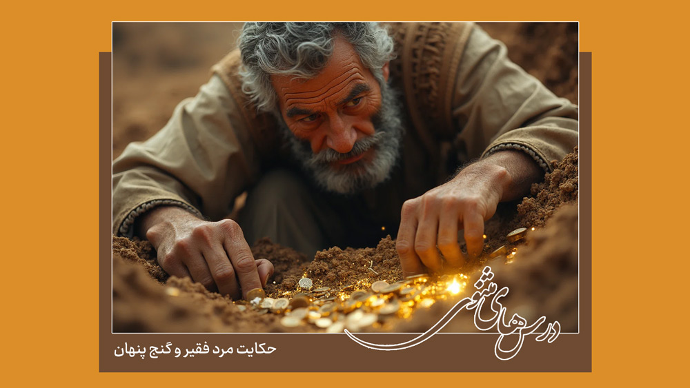 حکایت مرد فقیر و گنج پنهان