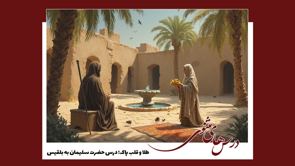 طلا و قلب پاک: درس حضرت سلیمان به بلقیس