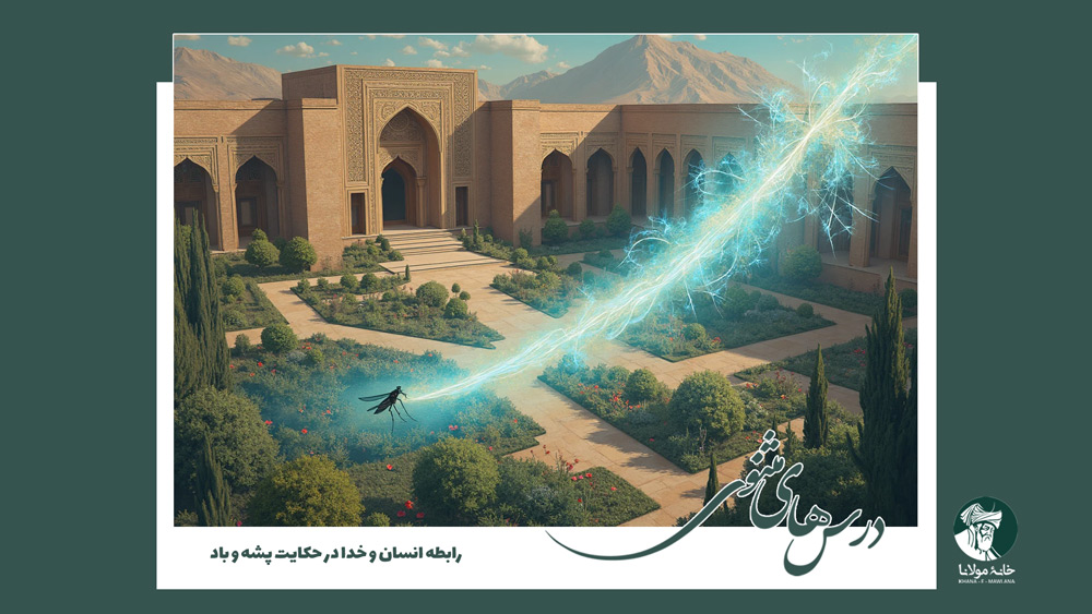 درس‌های مثنوی: رابطه انسان و خدا در حکایت پشه و باد