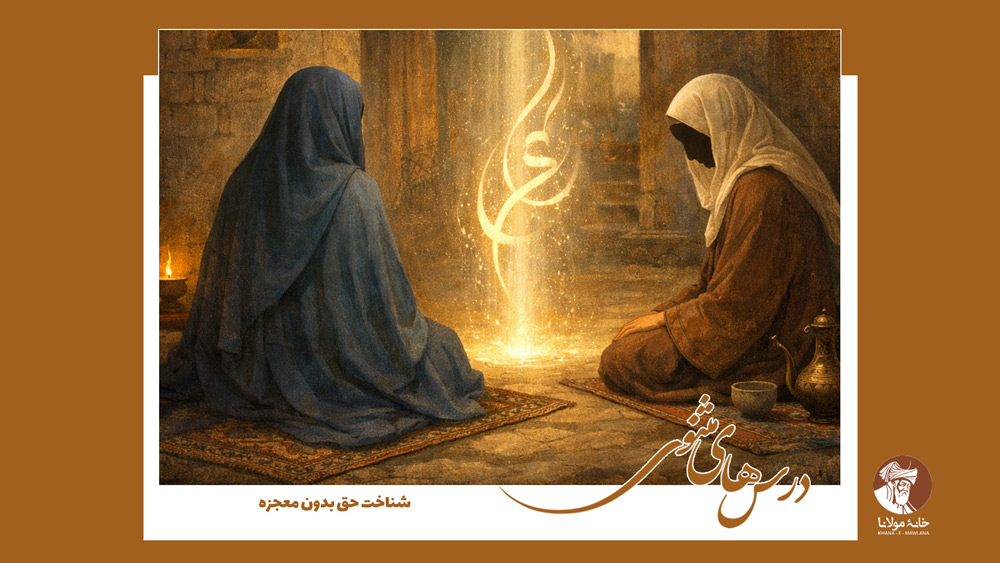 درس‌های مثنوی: شناخت حق بدون معجزه | حکایت آموزنده از مثنوی معنوی