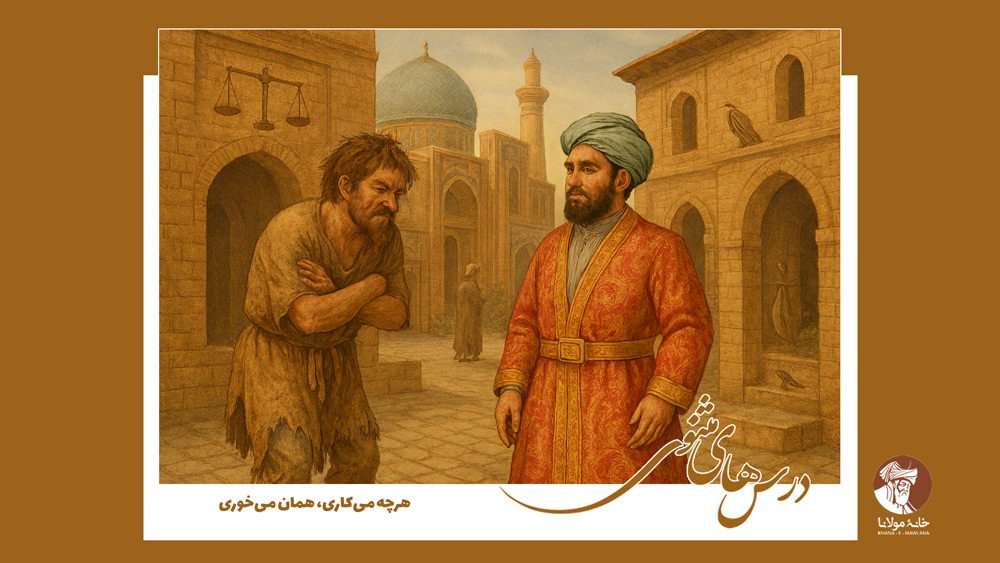 درس‌های مثنوی: هرچه می‌کاری، همان می‌خوری | داستان آموزنده و جذاب از خداوندگار بلخ