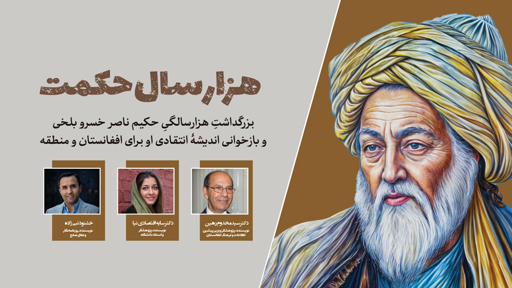 هزار سال حکمت؛ بزرگداشت هزارسالگی حکیم ناصر خسرو بلخی و بازخوانی اندیشهٔ انتقادی او در افغانستان و منطقه